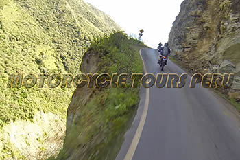 Twisty road on the way to Machu Picchu