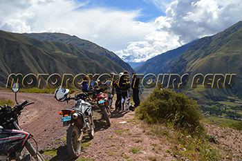 View of Urubamba River - Moto tour to Lares Hot springs